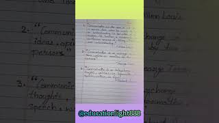 👩‍🏫📚💡 Meaning and Definition of Communication:-#communication #bcomsem1 #shorts #ytshorts#exam#learn