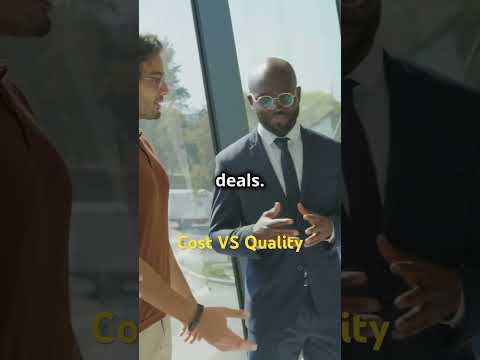 Cost VS Quality #saleshacks #motivation #sales  #salesstrategy #quality #cost