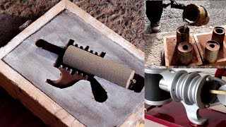 Metal Casting at Home Part 78 Full Details. Sand Preparation, Moulding ,Cores, Casting.