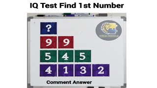 IQ Test Find First Number 😮 | Math  Brain Teaser Live 🧐