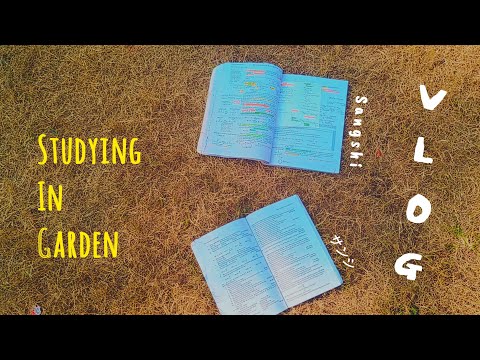 印度高中Vlog 📚 | Indian High School Student | Taking my books to the garden for the first time 