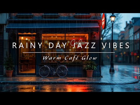 Rainy Day Jazz Vibes – Warm Café Glow and Smooth Saxophone