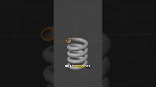 Make a Spiral Spring in Blender 🔥#blender #blendertutorial #modelingtips #blender3d #cgthink