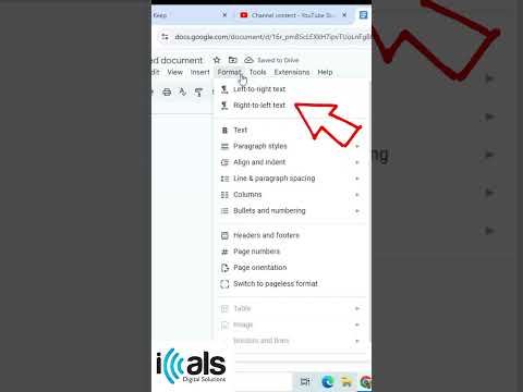 How to Change Text Direction in Google Docs Quickly | Google Docs Help | iCals Digital Solutions