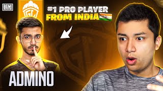 ROLEX REACTS to INDIA's BEST COMPETITIVE PLAYER (GODLIKE ADMINO) | BGMI