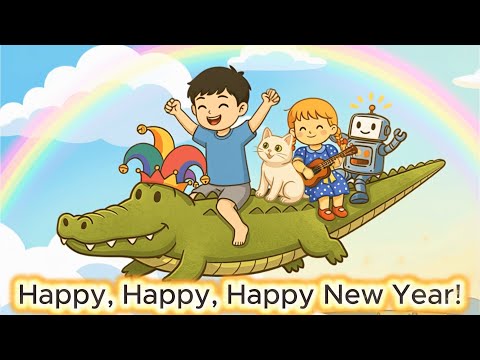 🐱 A Happy, Happy New Year! | Official Animated New Year Song About Toys Coming Alive by Meo’s Studio