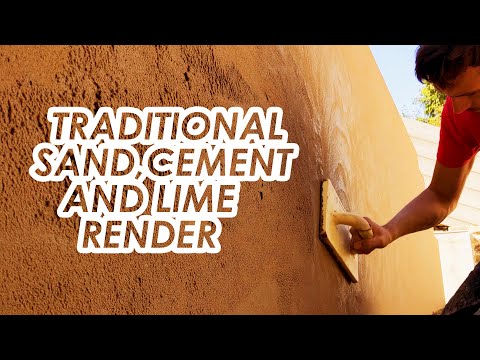 Traditional Sand, Cement and Lime Render - Garden Wall Rendering - External Plastering