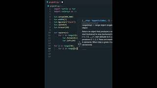make a nice shape with turtle python