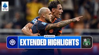 Inter vs. Sassuolo: Extended Highlights | Serie A | CBS Sports Golazo