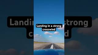 Landing in a strong crosswind. #learntofly #flighttraining #aviation #studentpilot