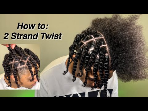 How to do two strand twist. Easiest 2 strand twist method. *Beginner friendly tutorial*