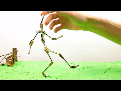 k3 stop motion animation puppet armature skeleton