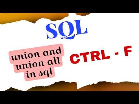 UNION and UNION ALL in SQL |||| SQL Tutorial for beginners in Tamil #sqlforbeginners #sqlbasic #sql