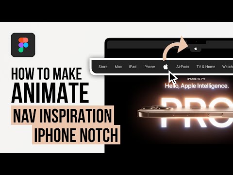 How to make… Animate Navigation Inspiration iPhone Notch | Figma Tutorial