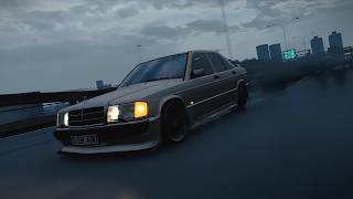 Hard Bass Trap l Mercedes Benz 190E 2.5 l Assetto Corsa l Cinematik 2K Car Edit