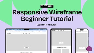 How to Design a Simple Responsive Wireframe Page in Figma in 4 minutes (Step by Step)