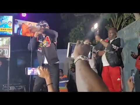 Jay-A performing PAIN SONG at boasy Tuesday’s in Jamaica…. NATO #mavado #dextadaps
