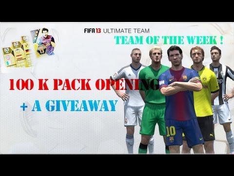 Fifa Ultimate Team --100 K Pack TOT Opening-- + Giveaway