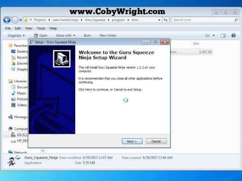 How To Install Guru Squeeze Ninja Software HD)