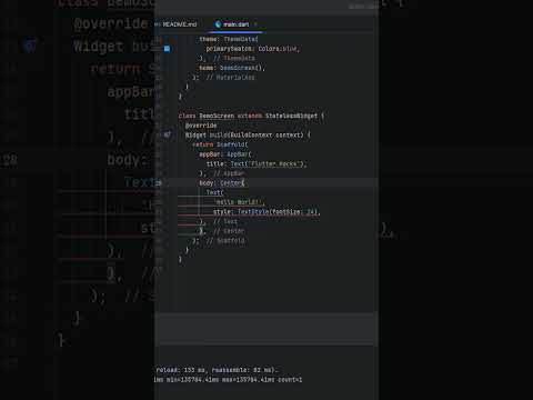 Center Widgets in Flutter with Just ONE Line! 🔥 | Quick Flutter Tip