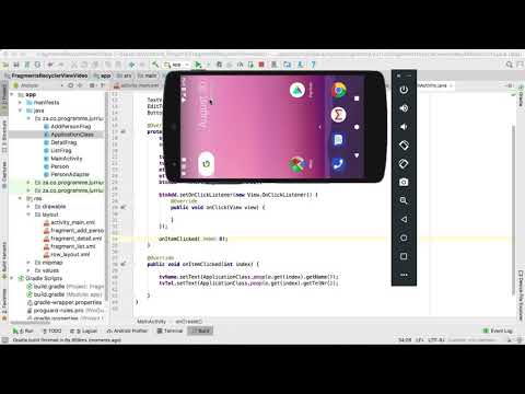 50   Fragments with RecyclerView Part 3   Learn Android Application Development