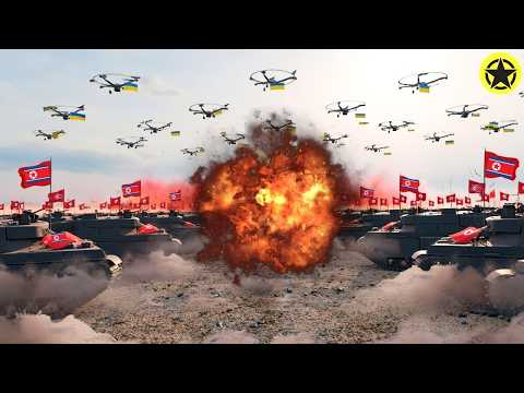 Ukraine Drone Guides Humvee — North Korean Troops Supporting Russia WIPED OUT!