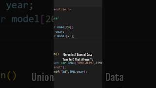 C structures and unions for memory management