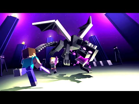 Minecraft Ender Dragon Boss Fight in INSANE RTX 5080 Graphics!