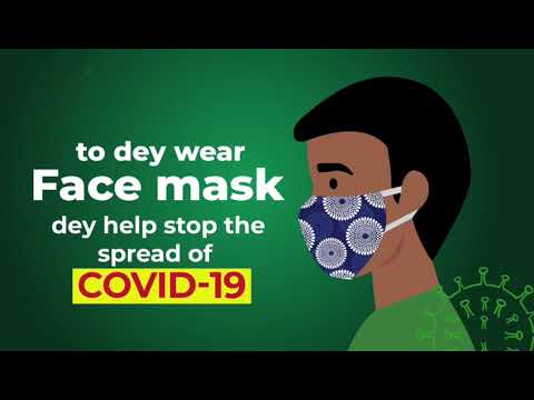 how to wear a face mask from preventing corona viruses.