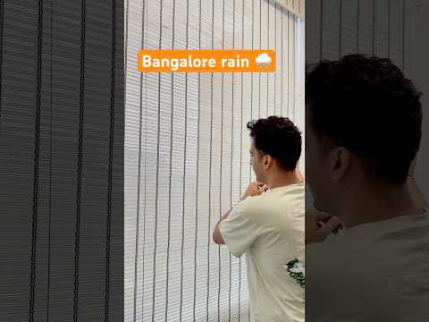 A Bangalore balcony tale ☔️⛈️ #bangalore #bangalorerain