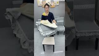 #Chinese style cotton dining chair cover# Thick non-slip universal for all seasons