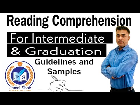 Composition: Reading Comprehension | Guidelines and Samples | For Intermediate and Graduation
