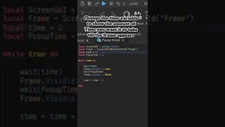 super Easy Popup tutorial #roblox #robloxdeveloper #development #robloxstudio #robloxstudiotutorial