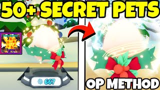 Do This INSANE METHOD for 50+ CHRISTMAS Secret Pets EVERY DAY in Bubble Gum Simulator INFINITY