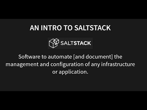 Devops Columbia March 2020 -  Intro to Salt