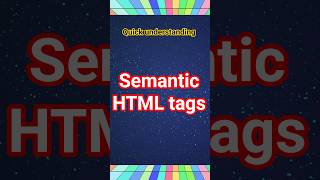 Why you should always use semantic HTML. || semantic HTML