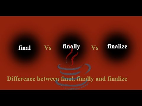 #8 Final, Finally and Finalize key words  || Object-Oriented programing using JAVA || For Beginner
