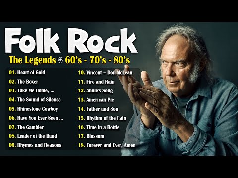Classic Folk Songs - The Best Of Classic Folk Songs 70's - Simon & Garfunkel, John Denver, Bob Dylan