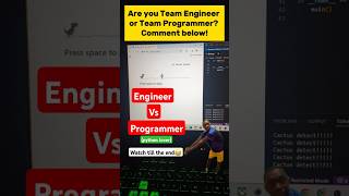Engineer vs programmer funny video | funny programming meme #shorts