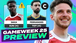 DOUBLE GAMEWEEK 26 CONFIRMED 🔥 FPL GAMEWEEK 25 PREVIEW 💪 |  Fantasy Premier League Tips 2025/26