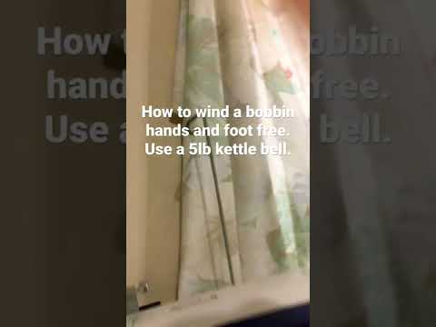 How I wind a bobbin on my sewing machine Without pressing the pedal.  #hacks #sewinghacks #bobbin