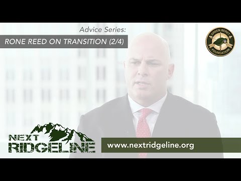 Rone Reed on Transition (2/4)