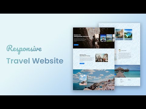 Responsive Travel Website using HTML, CSS & JavaScript