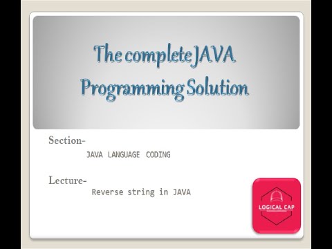Reverse string in JAVA