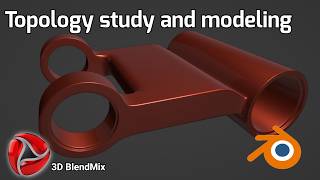 Topology study and modeling in Blender | How to model this kitbash connection in Blender? 