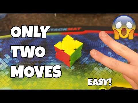 HOW TO SOLVE A SKEWB WITH ONLY 2 MOVES (not clickbait) (QUICK and EASY) (FOR BEGINNERS)