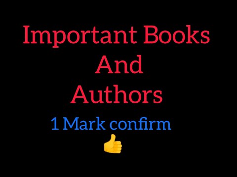 Important Books and Authors # TNPSC # INM #
