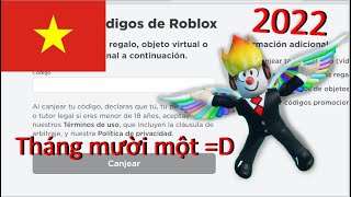 Tất cả các mã khuyến mại (Codes) trong roblox tháng 11 năm 2022