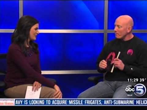 The Crazy Man paid a visit to Channel 5 in Des Moines, Iowa.