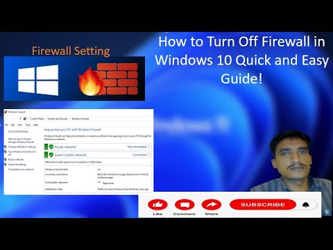 How to Turn Off Firewall in Windows 10 Quick and Easy Guide!